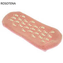 ROSOTENA 2 шт гелевые спа-носки увлажняющие отбеливающие отшелушивающие розовые маски безageless маска для ног, красота уход за кожей ног силиконовые носки