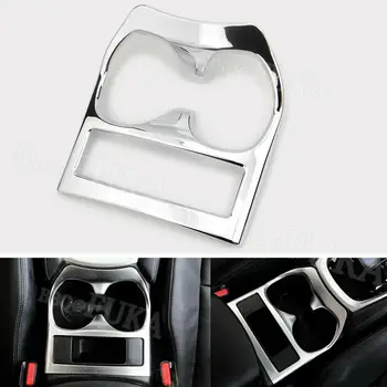 

Car Styling Matte Chrome Interior Water Cup Holder Trim Cover Molding For Nissan Rouge X-trail 2014-2018