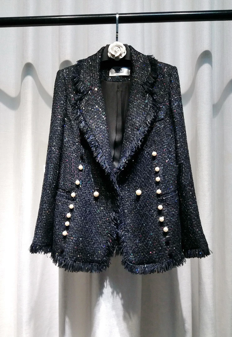 

2018 winter women's jacket fashion single breasted long coat