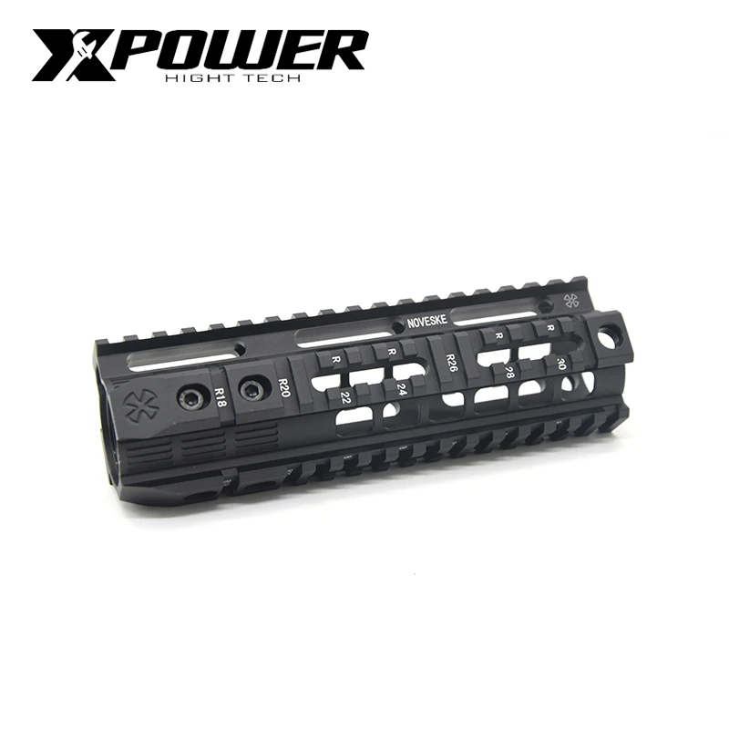 XPOWER железнодорожная система " 7" 1" Keymod M-LOK Handguard для AEG страйкбол пневматические пистолеты Пейнтбол гель бластер охотничий аксессуар - Цвет: 7 inch