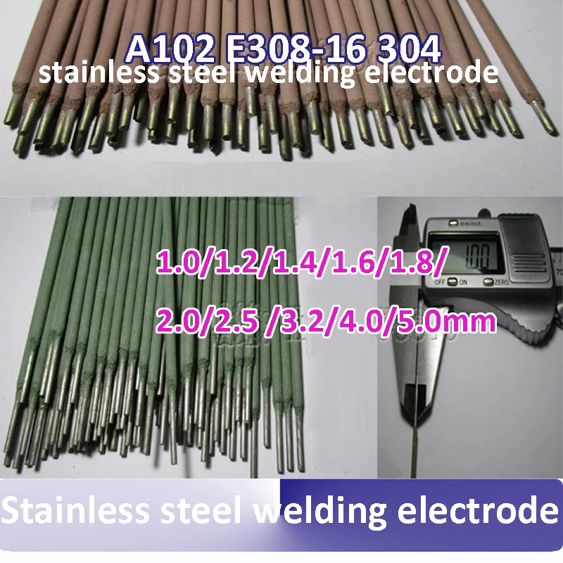 

A102 E308-16 304 stainless steel special welding electrode arc welding rods 1.0/1.2/1.4/1.6/1.8/2.0/2.5 /3.2/4.0/5.0mm