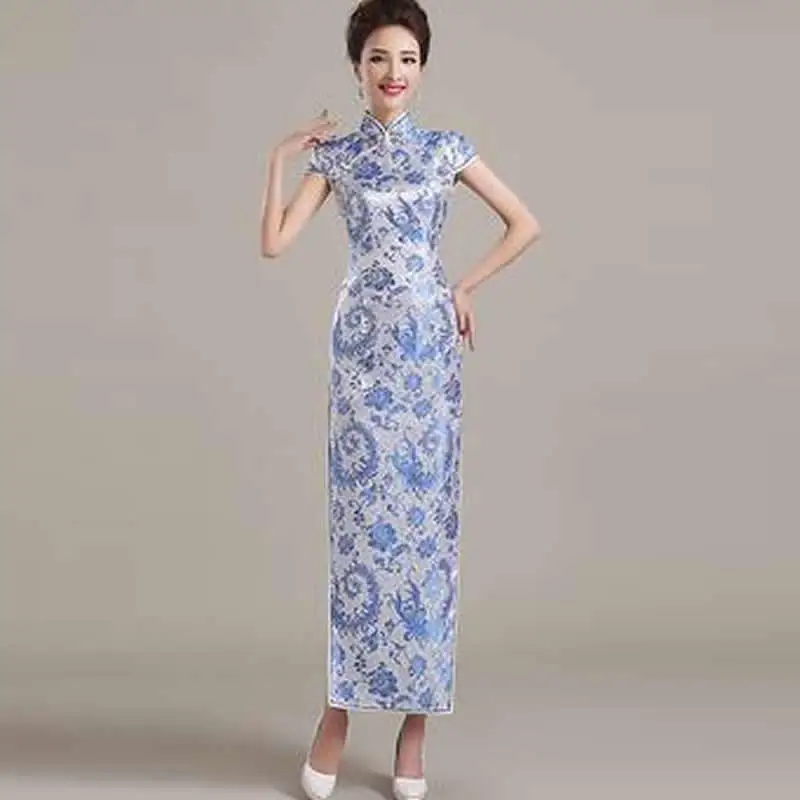 Etiquette Chinese Cheongsam Dress China Dress Traditional Long Qipao