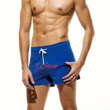 SEOBEAN Для Мужчин's Шорты Low-rise дома хлопок сплошной Шорты пижамы Модные мужские Шорты