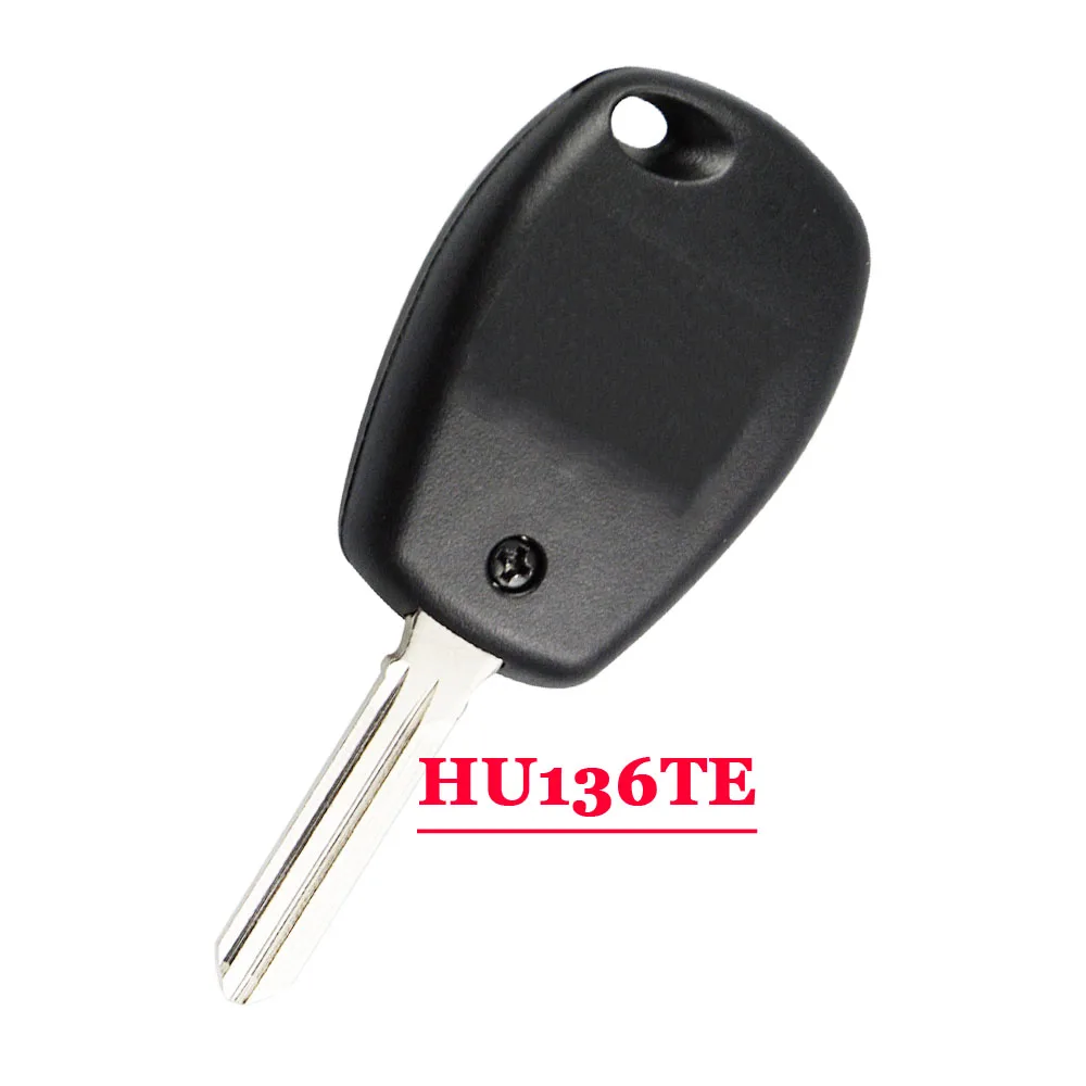 1 шт.) 2 кнопки дистанционный Автомобильный ключ 433 МГц с чипом PCF7961M HITAG AES для Renault HU136TE без логотипа