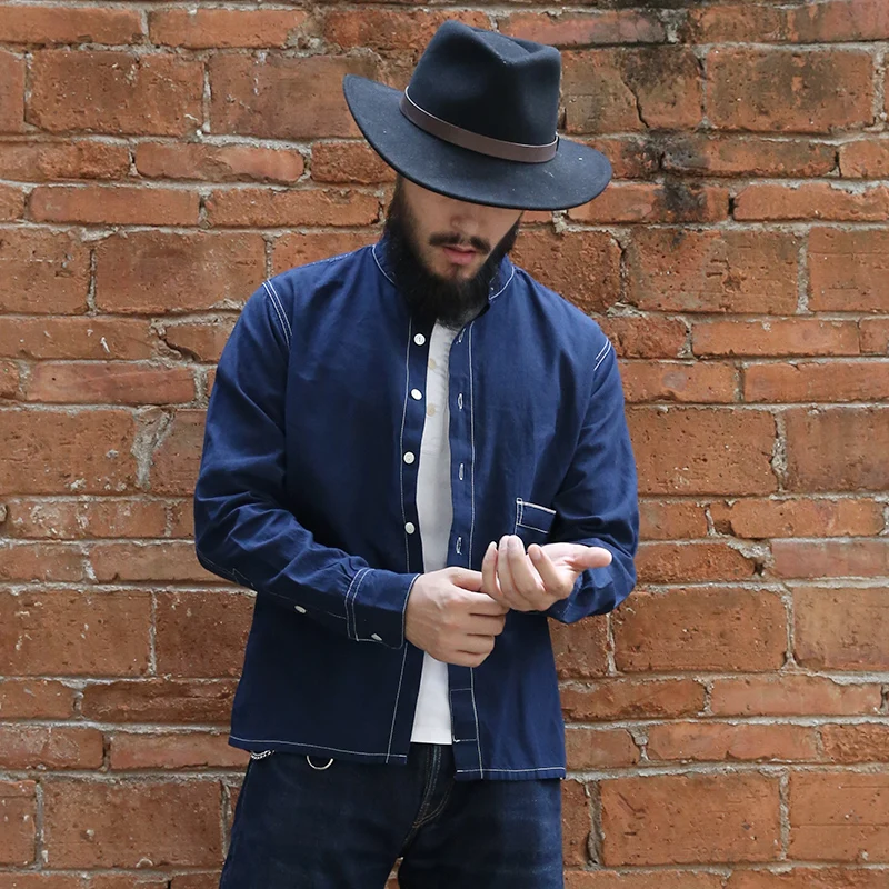 

READ THE DESCRIPTION BRONSON Men's Casual Shirt Long Sleeve mans vintage linen shirt