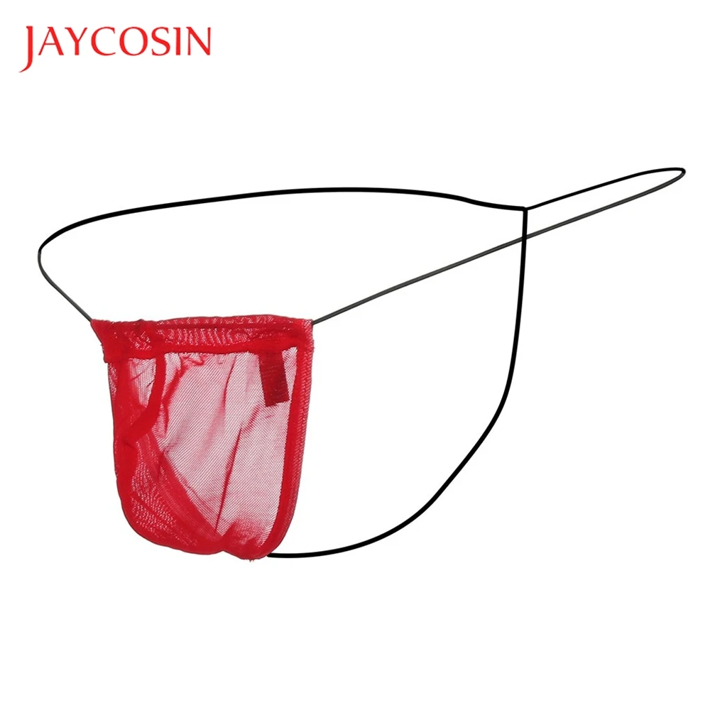 Трусы стринги JAYCOSIN мужские сетчатые модное пикантное мягкое нижнее белье