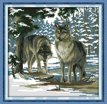 

Stay together, counted printed on fabric DMC 14CT 11CT Cross Stitch kits,embroidery needlework Sets, Home Decor