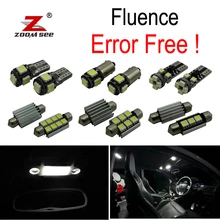 11 pz x Per Il 2010-2017 Renault Fluence Error Free Car lampadine A LED Interno della cupola della Lettura mappa Luce del tronco kit