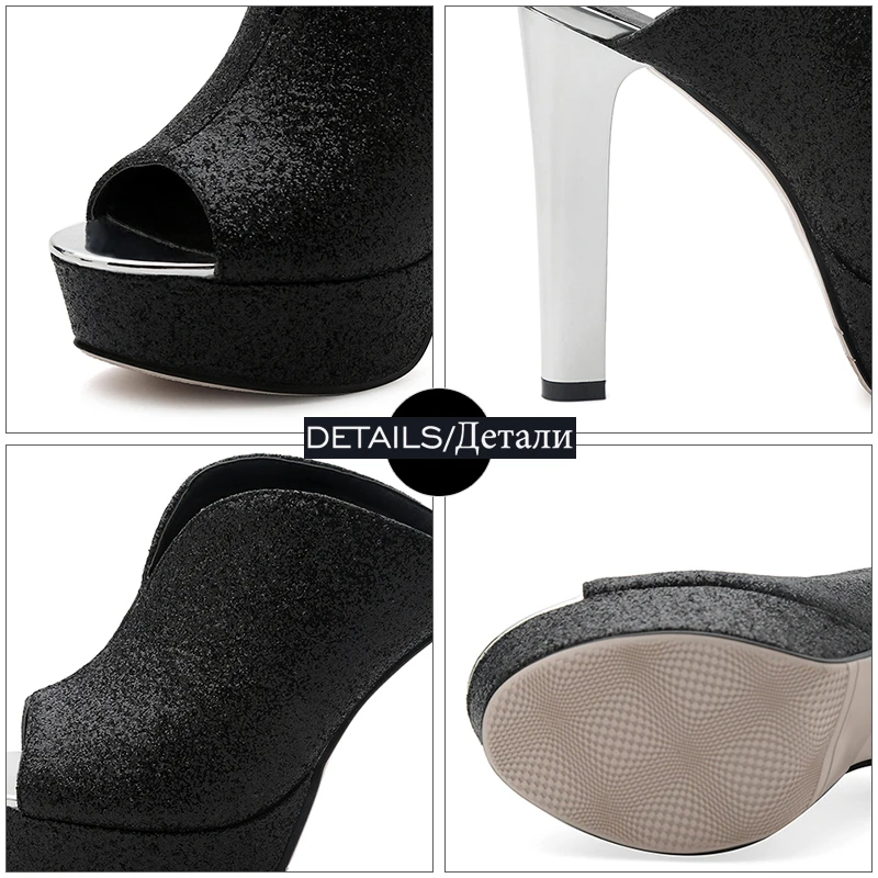 Женские мюли на платформе и высоком каблуке с открытым носком|ladies slippers|slippers