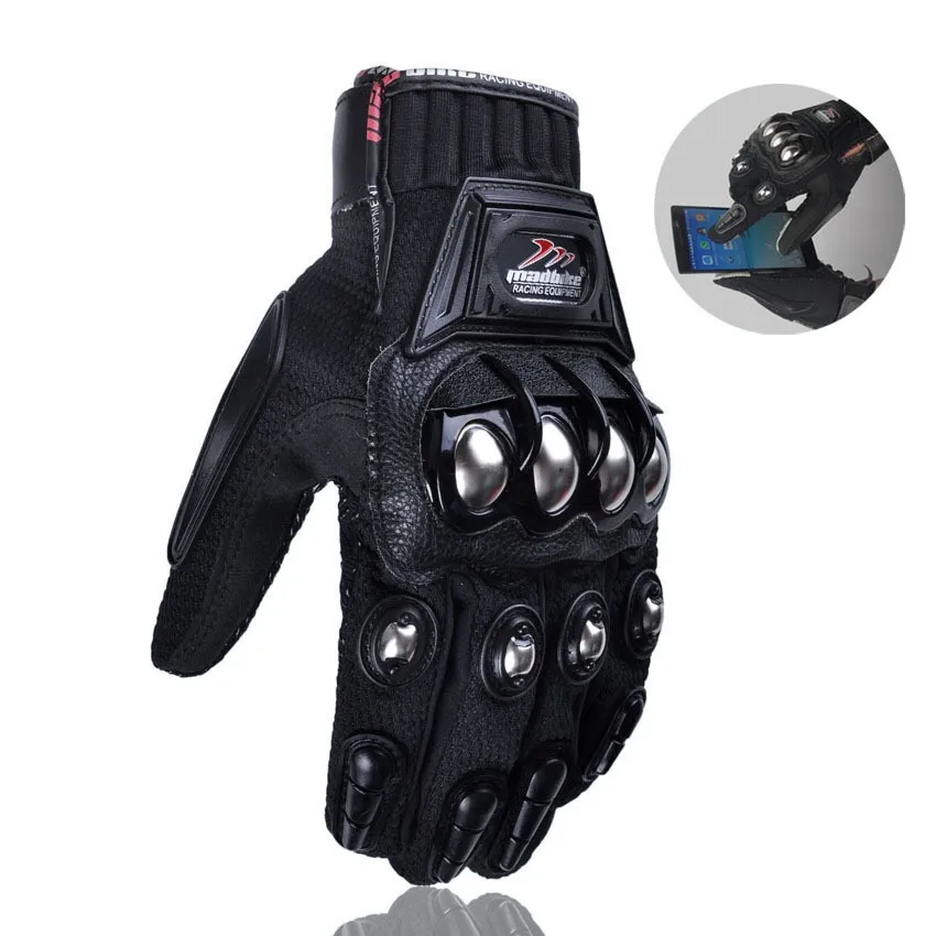 

Motorcycle Gloves with Touch Cycling Gloves Alloy Protective Outdoor Gloves for Motorcycle Gloves