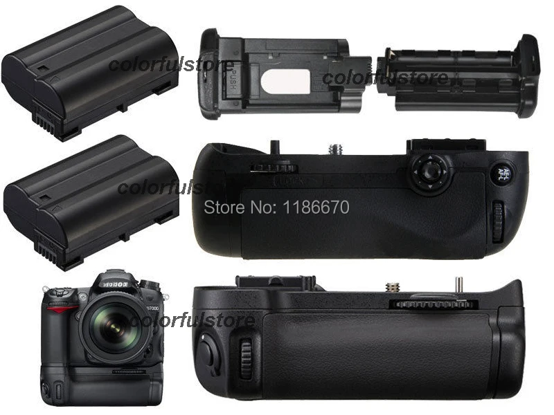          Nikon D7100 D7200  DSLR ,  MB-D15 +    2 EN-EL15