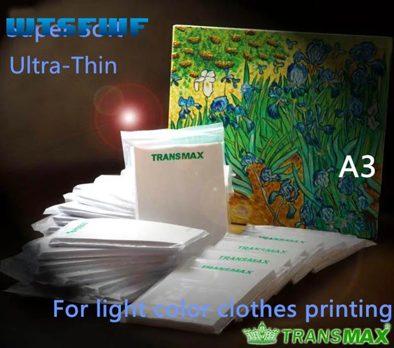 wtsfwf 20 штук A3 светлый цвет бумага transmax сублимационная бумага для термопечати для хлопковые футболки с принтом