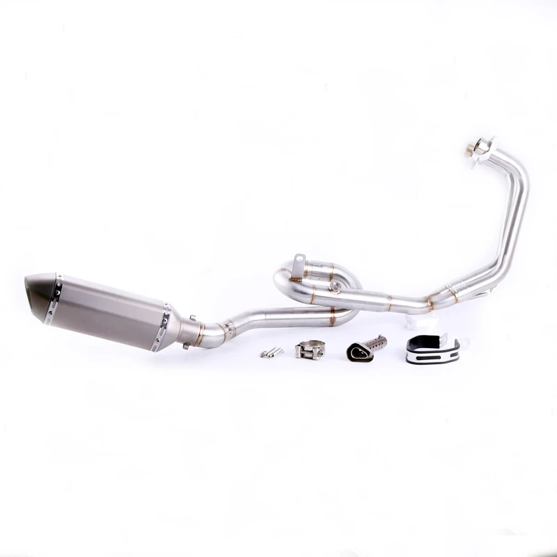 MT-03 MT03 R25 R3 глушитель для мотоцикла полная система контактная средняя труба+ выхлопная труба для Yamaha R25 R3- слипоны