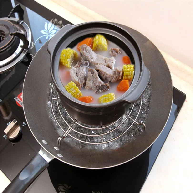 

1PC Stainless Steam Rack 24cm Semicircular Steam Tray Pot Holder Insulation Lek Oil Oack Cooking Tool Free Shipping Kichen Tools