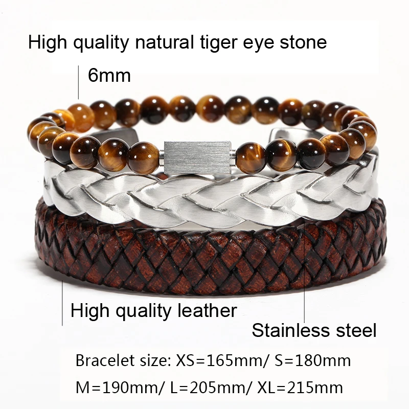 Najtaniej Bransoletki męskie typu bangle ze stali nierdzewnej Vintage skóra modny bransoletki bransoletki Twisted plecionki titanium przewody mankiet bangle bransoletka bransoletka niesamowita cena