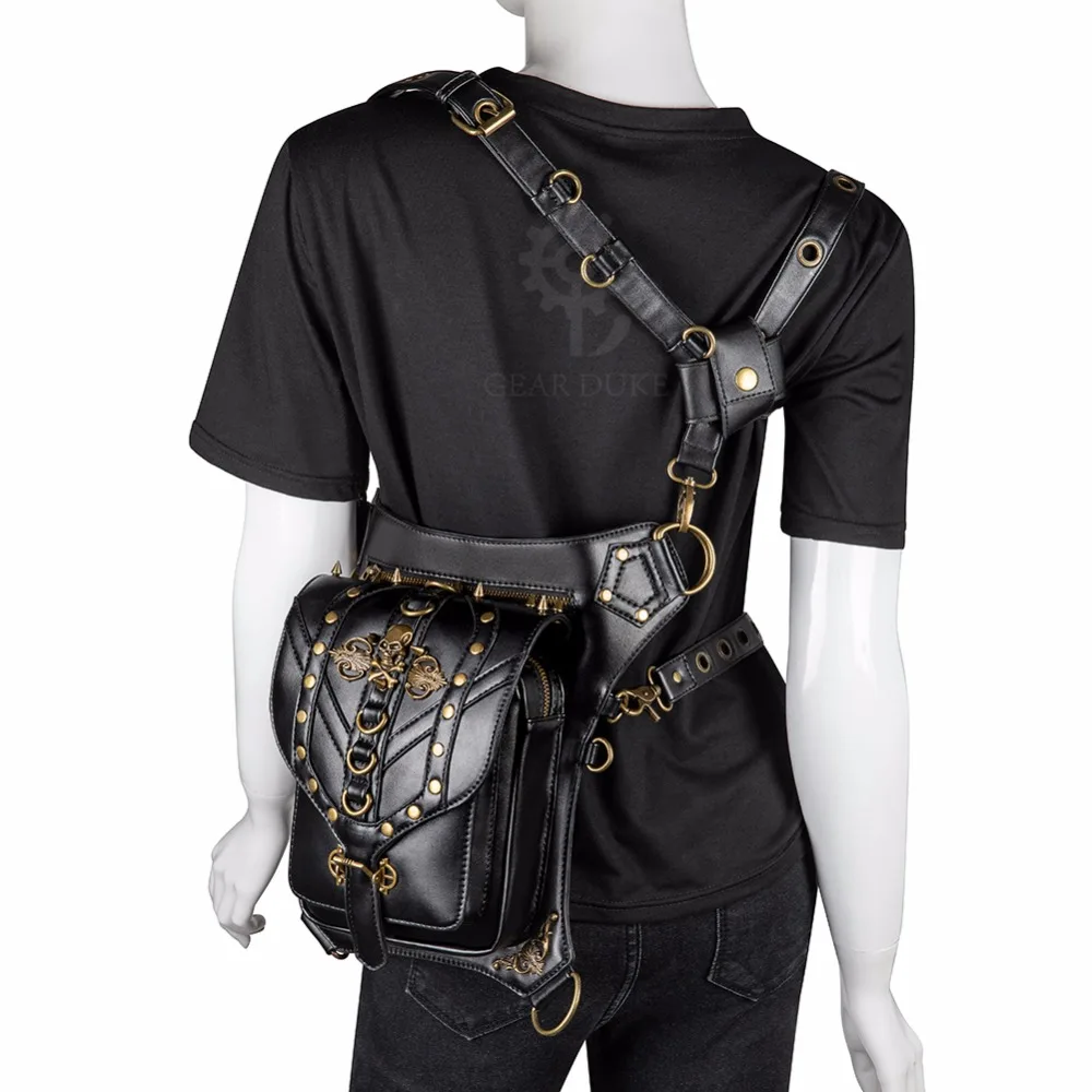 Сумка GearDukesteampunk Женская на пояс Готическая Сумочка винтажная миниатюрная
