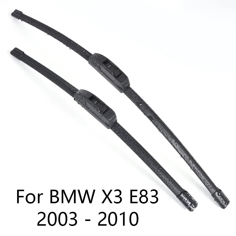 Лезвия очистителей лобового стекла автомобиля для BMW X3 E83 F25 G01 форма 2003 2004 2005 2006 2007 2008 2009 до автомобильный стеклоочиститель Резина - Цвет: 2003 - 2010 E83