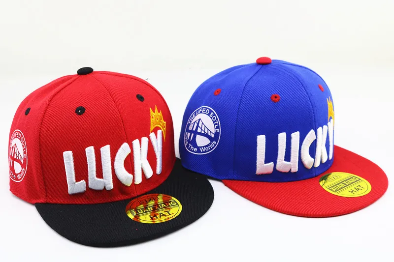 Весенняя детская шапка с надписью «Lucky» для девочек и мальчиков, регулируемая хлопковая детская бейсболка для детей 2-8 лет