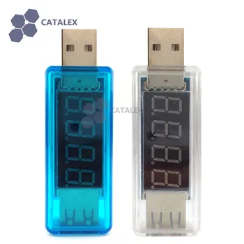 

Straight USB Power Charger Current Voltage Tester Pack with 4-Digit Red Display 3.5~7V 0~3A Detector