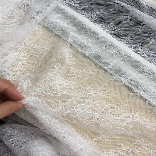 3M long eyelash lace trim traditional wedding lace fabric white red violet Table Cloth DIY Crafts 4