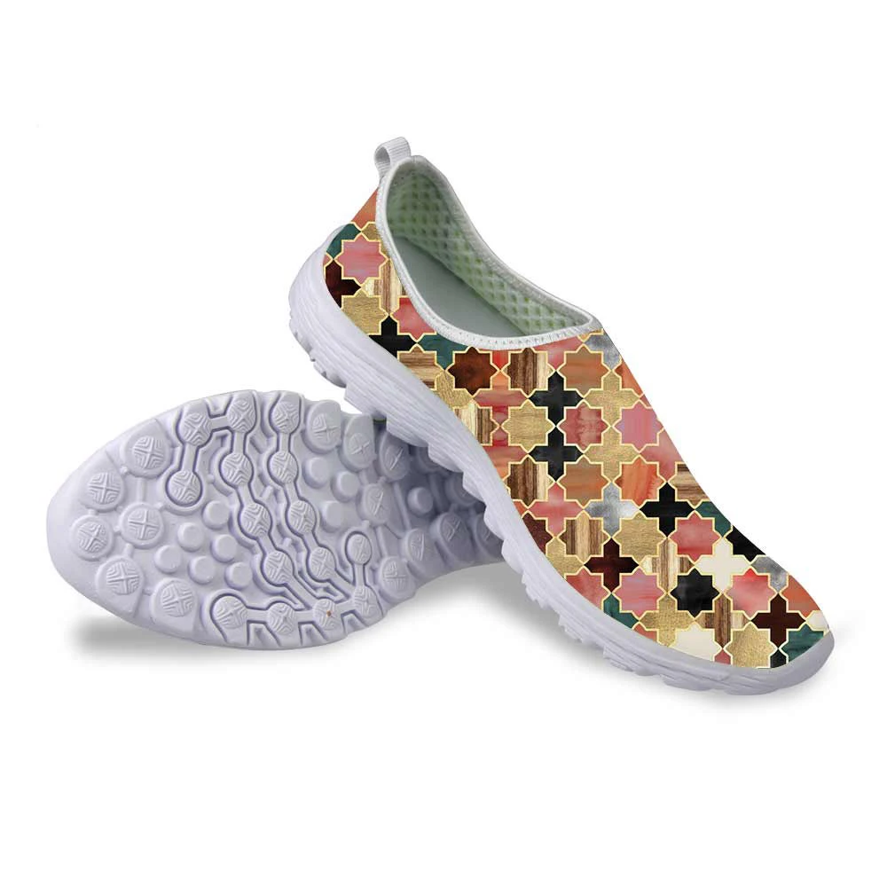Модные женские повседневные туфли в марокканском стиле с Пастельными цветами; zapatos mujer; женская дышащая обувь для отдыха; женские сандалии без каблука - Цвет: LMYD2782AA