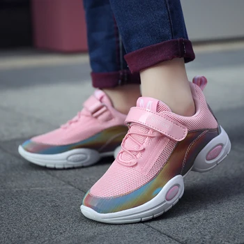 

Summer Breathable Light Kids Shoes for Girl Fashion Magic Post Girls Sneakers Casual Soft Children Shoes Size 28-38