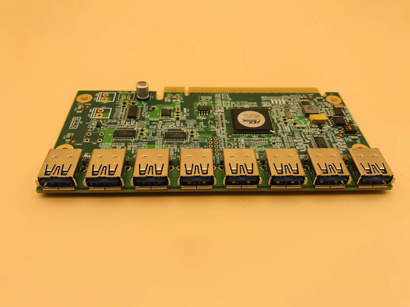 1 до 8 портов Шахтерская машина видеокарта удлинитель PCI E 16X поворот USB3.0 PCIE карты