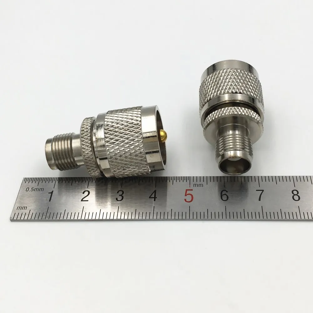 100 шт. латунь PL259 UHF штекер PL 259 разъем к TNC Гнездовой RF коаксиальный Прямой адаптер
