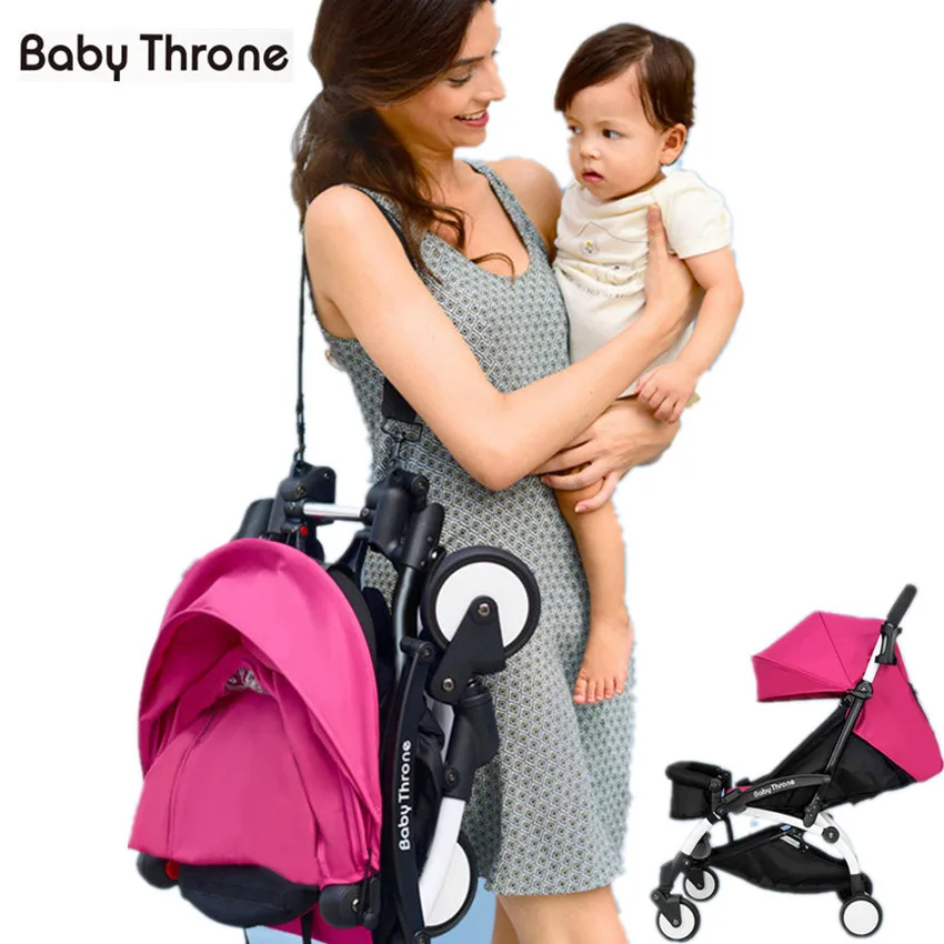

BabyThrone Brand Lightweight Portable Baby Stroller Sitting and Lying Adjustable Shockproof Infant Travel Car Newborn Pushchair