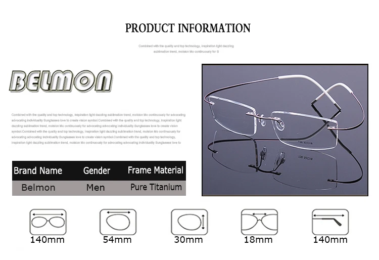 Оправа для очков из чистого титана, для мужчин и женщин, без оправы, ультра-светильник, очки для компьютера, оптические очки, оправа для мужчин, прозрачные линзы, RS274