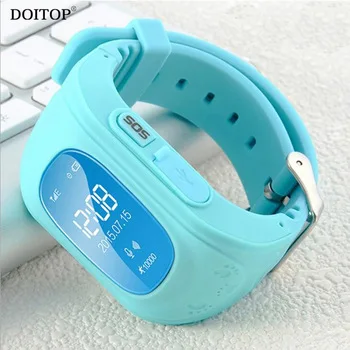 DOITOP OLED Children Kid GPS Anti-Lost Smart Watch Wristwatch LBS GPS Locator Position Tracker SOS Call Smartwatch Child Guard