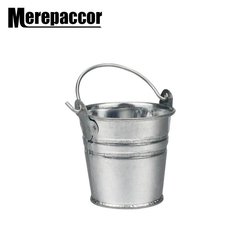 

2pcs Steel Small Bucket For RC 1/10 RC4WD Axial SCX10 TAMIYA D90 D110 CC01 Off Road Rock Crawler Car Accessory