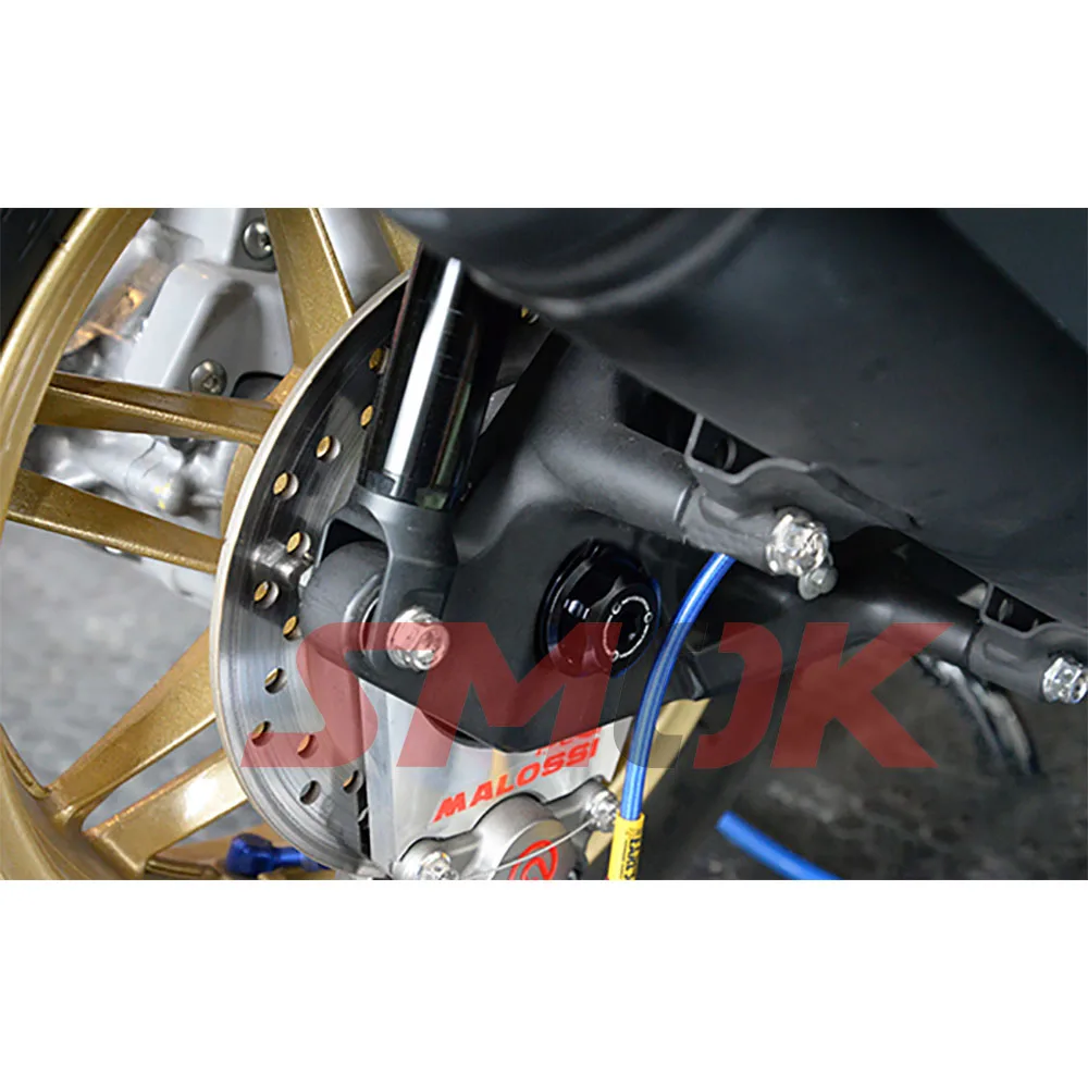 SMOK Motorcycle CNC Aluminum Alloy Accessories Rear Nut Cover Lid For Honda All New Forza 300 2018 (4)