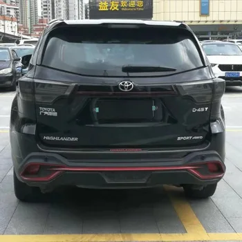 

2015-2018 modified For Toyota Highlander hybrid led rear tail lamp taillight spoiler trunk with moving signal brake lamp
