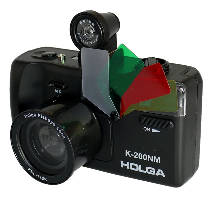 Holga K200NM/FEL/FV+ Рыбий глаз FEL-135K и рыбий глаз видоискатель Набор Ломо K-200NM Пленочный Фотоаппарат-4 Цвет