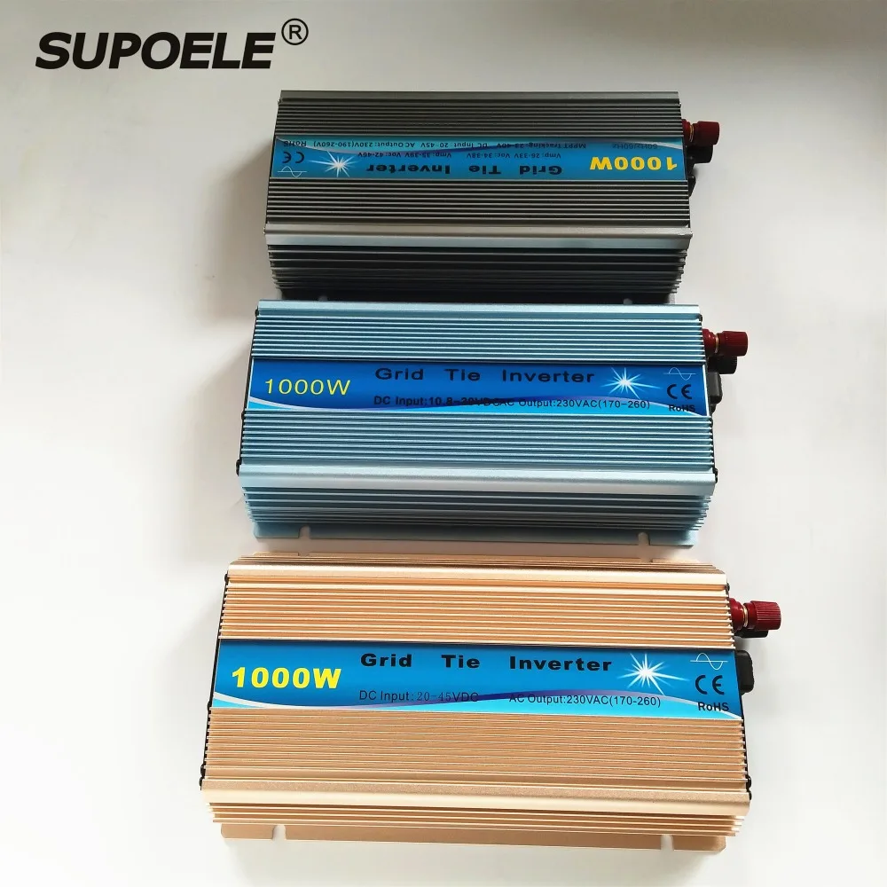 

MPPT Solar Grid Tie Mirco Inverter 1000W Input 10.5-28V or 20-45V DC Output 120V Or 220v AC For On Grid Solar Power System