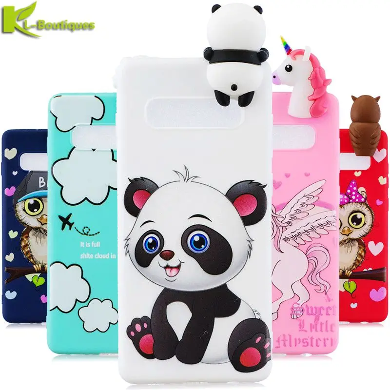 

for Samsung Galaxy S10 Plus Case on sFor Samsung S10 S8 S9 Plus S6 S7 Edge Cover Fundas 3D Silicone Doll Toys Soft Phone Cases