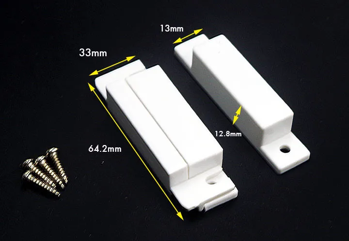 Проводной интеллектуальный детектор открытия двери и окна стремительный дверной магнитный с винтами поверхностный монтаж для GSM домашняя сигнализация для офиса система