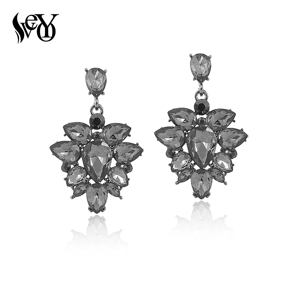 

VEYO Drop Earrings Vintage Crystal Earrings Water Drop Elegant Earrings For Women High Quality