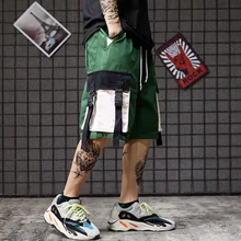 Шорты мужские летние Европа и США BF Свободные прямые трубки большие карманные наборы