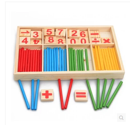 

Baby Toys Wooden Intelligence Stick Education Wooden Toys Building Blocks Montessori Mathematical Gift Wholesale
