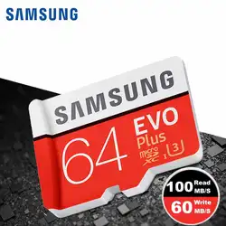 карта памяти Samsung Micro SD карты памяти 64 ГБ Class10 TF Micro SD memoria карты SDHC/SDXC UHS-I с кольцом держатель для мобильного телефона micro sd