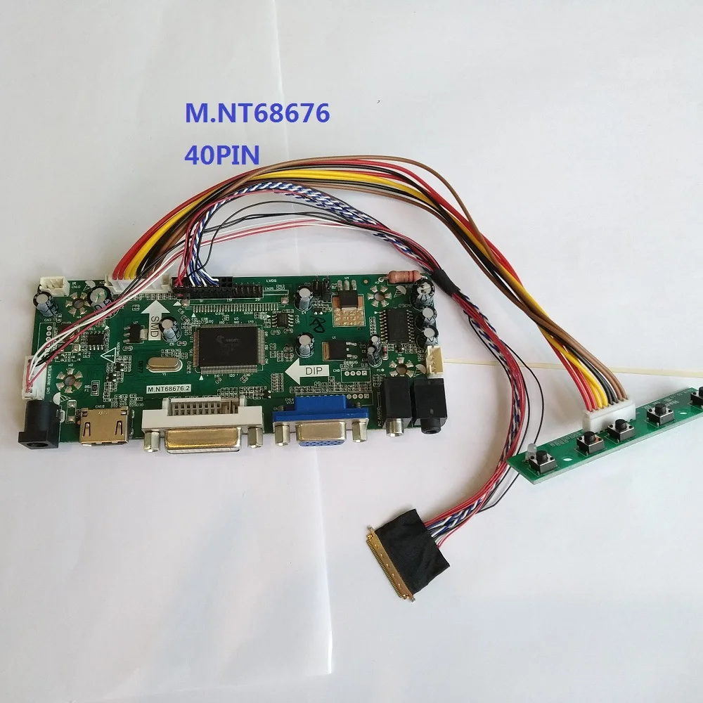 

Kit For LP140WH4-TLA1 DIY 2019 Driver 1366X768 DVI Audio Controller board LG Display LCD LED Panel Screen VGA HDMI 14