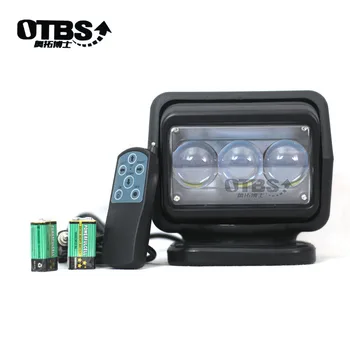 

LED Search Light 60W 360 Rotating Remote Control Work Light For Jeep Offroad Truck Car Boat Black LED Searchlight