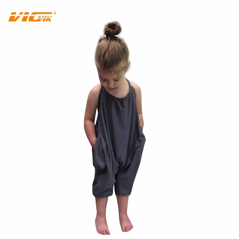 Buy 2017 Baby Overalls Girl Children Summer overalls Baby Clothes Cotton Body