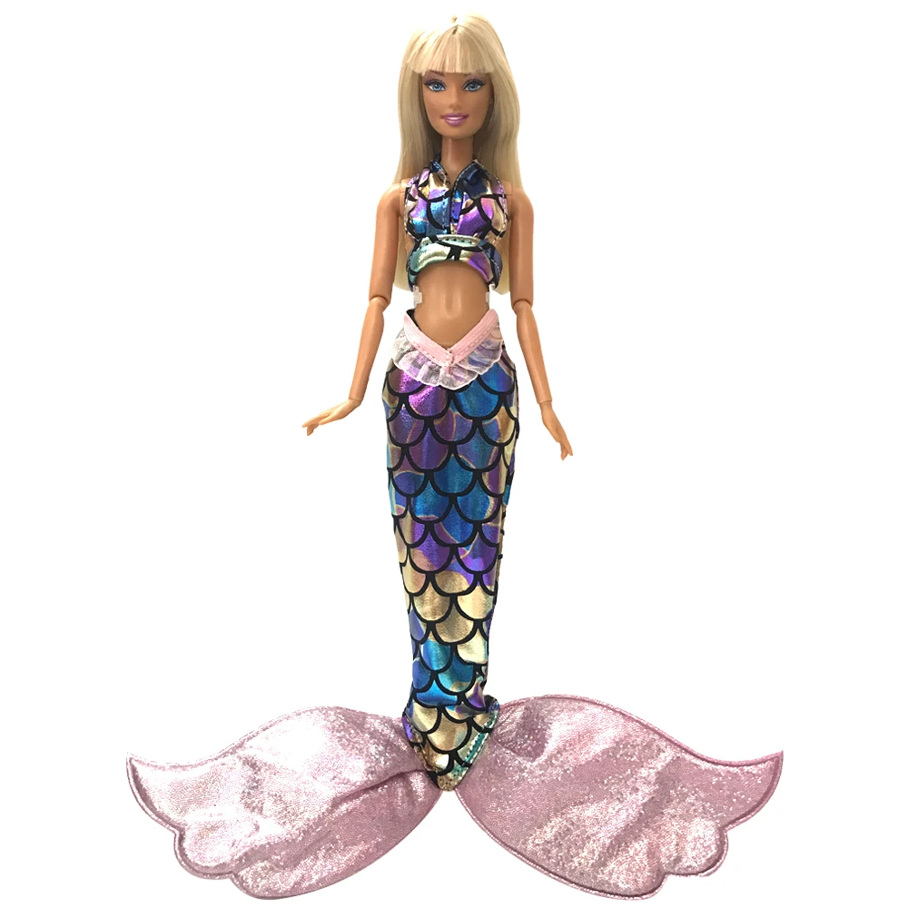NK 1 шт. одежда для косплея куклы похожая сказка хвост русалки свадебное, бальное платье наряд для вечеринки для куклы Барби DIY подарок JJ