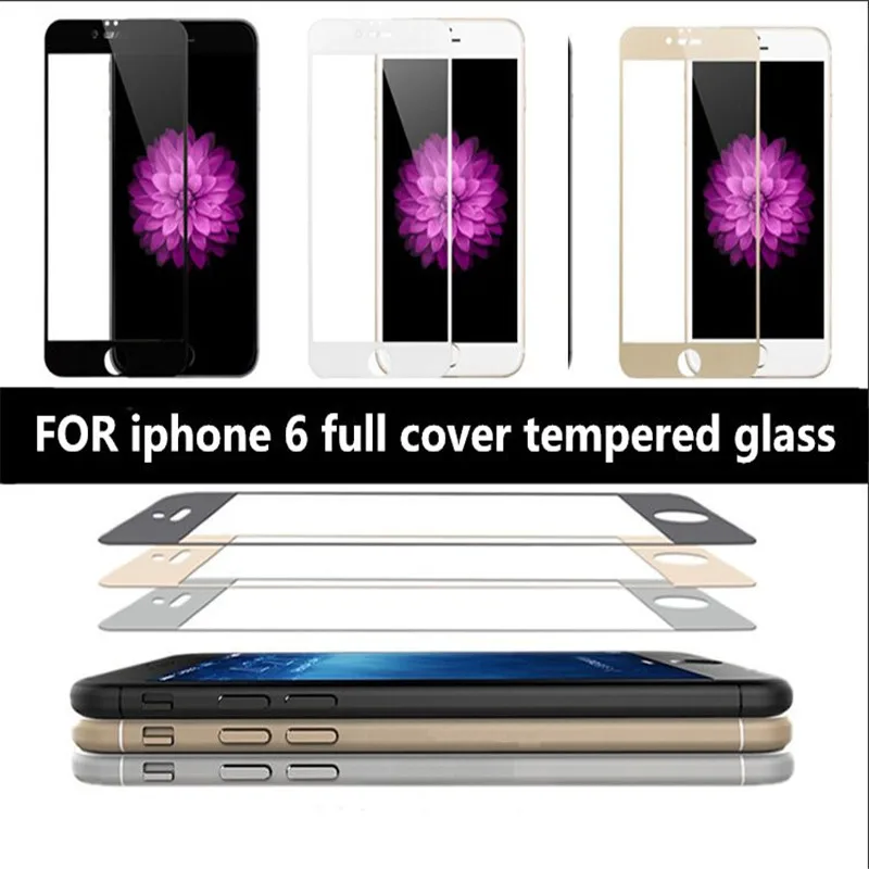 Новинка 2.5D 9H HD полное покрытие Закаленное стекло Защитная пленка для экрана iPhone 6