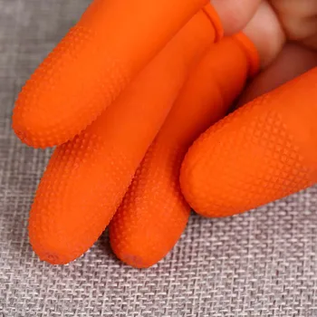 

100pcs Multifunctional Fingertips Gloves Latex Rubber Finger Covers Protective Antislip Anti-static Protector XH8Z JU25