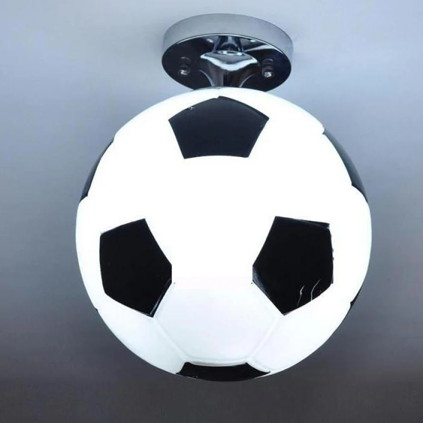 Creative Football led Ceiling Lights kids room dia 25cm glass ball
