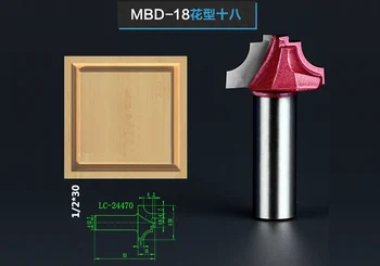 

1Pc High Quality Woodworking Door Sheet Patterns Carving Tool Tungsten Carbide Router Bits Mill Cutter Shank 12.7mm 1/2" Model18